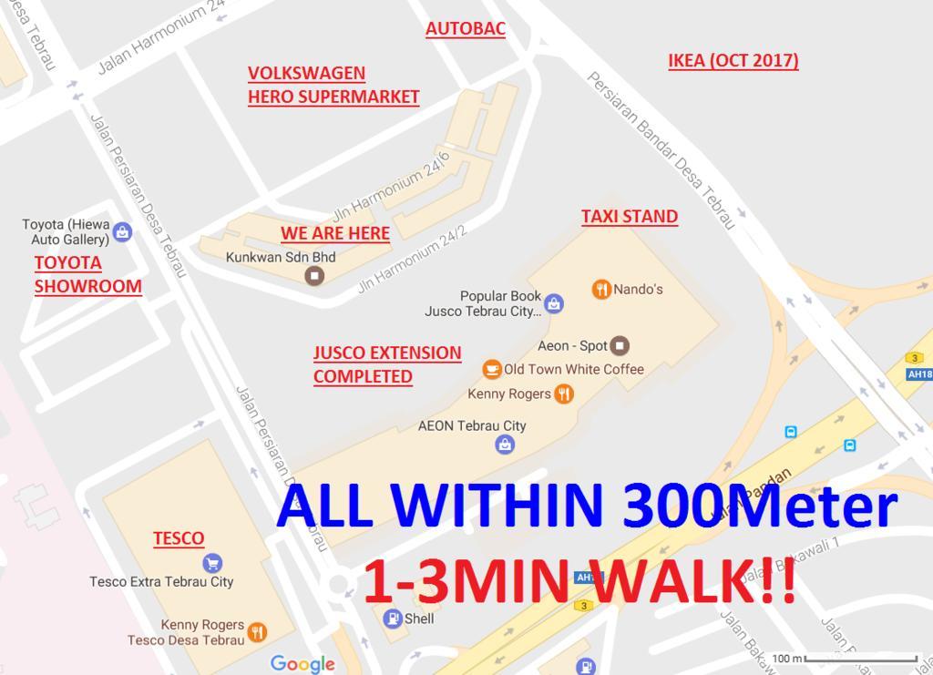 Homestay@Aeon Desa Tebrau Johor Bahru Exteriér fotografie
